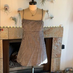 Gingham dress🤍🤍